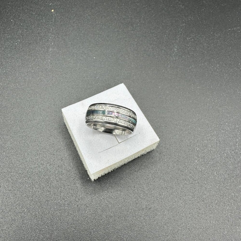 Color Changing Stainless Steel Unisex Ring Wedding Band Fashion Jewelry - Picture 8 of 14
